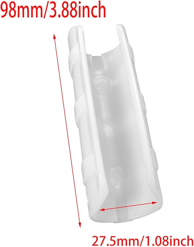 FDXGYH 20 Pcs Greenhouse Film Clamps ABS Snap ClampTube Clip Garden Buildings Tube Clip for 1" PVC Pipe（White）
