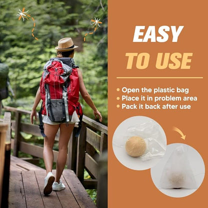Mosquito Repellent Outdoor Patio, Outdoor Mosquito Repellent, Convenient to Apply, Protects 120 Sq Ft, Safe for Use Around Kids, Pets - 8P