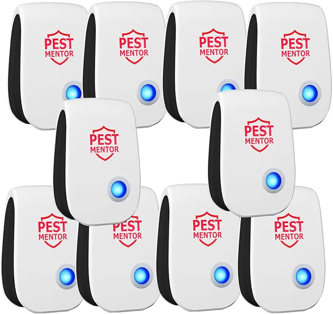Ultrasonic Pest Control Repelle 10 Packr, Mouse Traps Indoor for Home Mosquito Repellent Electronic Pest Repellent Plug in Cockroaches, Mice, Spiders, Ants, Bugs for House Kitchen Garage