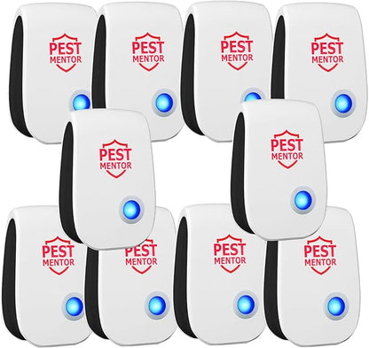 Ultrasonic Pest Control Repelle 10 Packr, Mouse Traps Indoor for Home Mosquito Repellent Electronic Pest Repellent Plug in Cockroaches, Mice, Spiders, Ants, Bugs for House Kitchen Garage