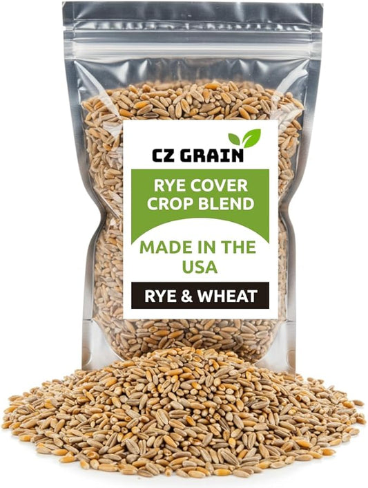 Rye Grass Seed - Fast Growing and Hardy Grass, Cover Crop, Food Plot. Grazing Pasture Seeds (50 Pounds)