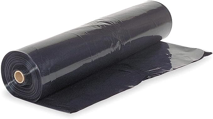 Farm Plastic Supply - Crawl Space Vapor Barrier - 10 Mil - Black Vapor Barrier, Thick Plastic Sheeting, Heavy Duty Polyethylene Film, Drop Cloth Covering for Crawlspace, Basement (20' x 100')