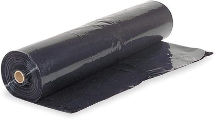 Farm Plastic Supply - Crawl Space Vapor Barrier - 10 Mil - Black Vapor Barrier, Thick Plastic Sheeting, Heavy Duty Polyethylene Film, Drop Cloth Covering for Crawlspace, Basement (20' x 100')