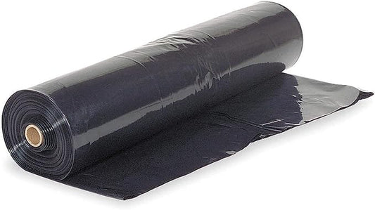 Farm Plastic Supply - Crawl Space Vapor Barrier - 10 Mil - Black Vapor Barrier, Thick Plastic Sheeting, Heavy Duty Polyethylene Film, Drop Cloth Covering for Crawlspace, Basement (15' x 100')
