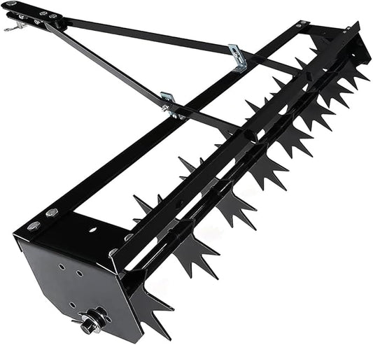 32" Rolling Lawn Aerators,Push Lawn Aerator Tool,Manual Tow Behind Aerator Tool Roller with 8 Spikes for Lawn,Yard Patio and Garden- Black