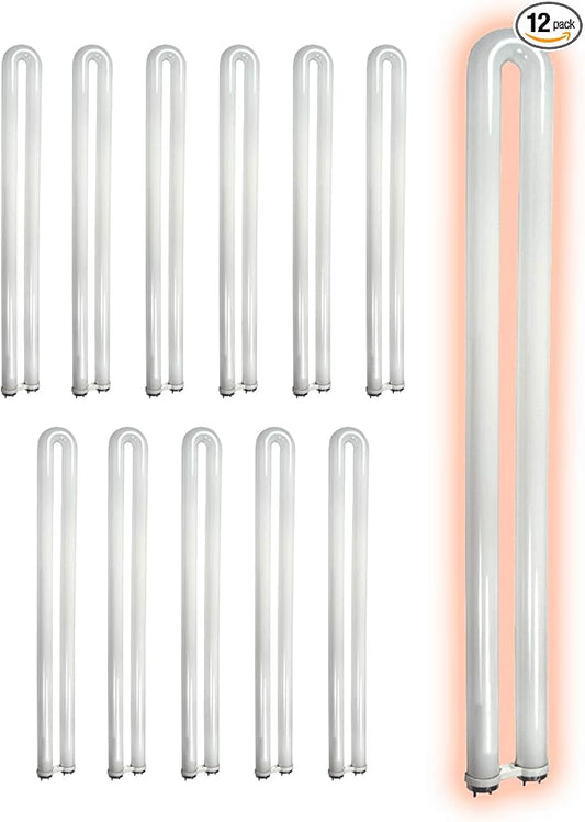 GoodBulb 31 Watt 1.63 Inch T8 Fluorescent U-Bend Light Bulb | 5000K Daylight White Light Medium Bi-Pin Base | High Output 1963 Lumens | 31W 10000 Life Hours 80 CRI | Pack of 12 Bulbs