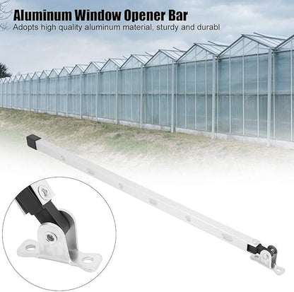 Tyenaza Manual Greenhouse Support, Aluminum Greenhouse Window Stay Kit Roof Vent Opener Bar for Garden Greenhouses Roof Ventilation