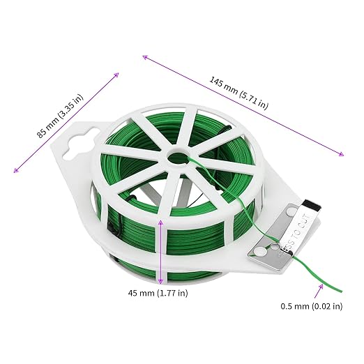 JEUIHAU 6 Reels 328 Ft Green Plant Twist Ties, Green Floral Wire,Plastic Coated Metal Wire Twist Ties with Cutter, Flexible Gardening Wires for Flowers, Vines, and Climbing Plants Suppor