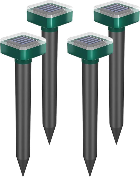 Snake Repellent for Yard & Outdoors - Solar-Powered Sonic Snake Deterrent Devices, Waterproof, Pet Safe Rattlesnake Repellent (8)