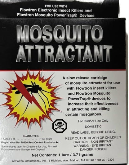 Flowtron MA-1000 Octenol Mosquito Attractant Cartridge, Compatible with BK-15, BK-40, BK-80, MC-9000, FC-8800-2 Pack