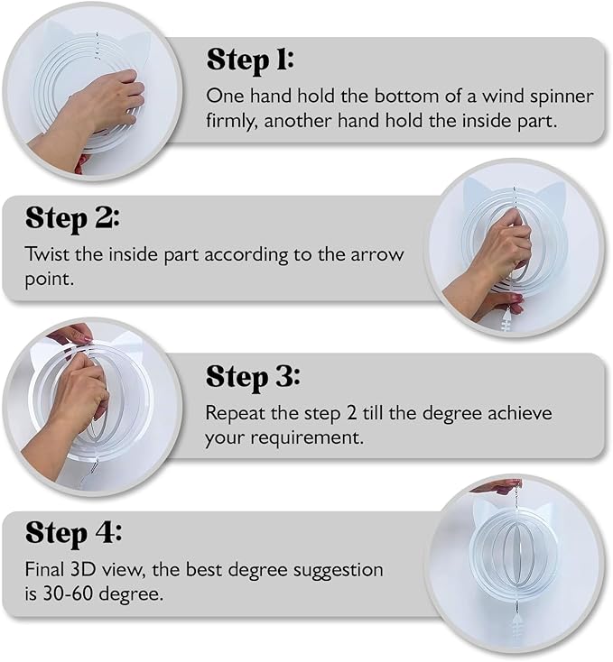 Sphynx Cat Wind Spinner, Sphynx Cat Wind Spinner Hanging for Yard and Garden