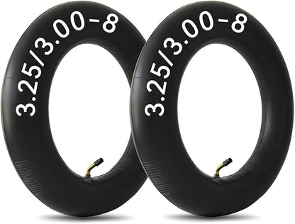 3.50/3.25/3.00-8 Inner Tube for 8 Inch Rim Sizes 3.50-8 3.25-8 3.00-8 3-8 300-8 350-8 Tire Tubes with Bent Valve Stem for Wheelbarrows, Mowers, Garden Cart, Hand Trucks, 2 PCS