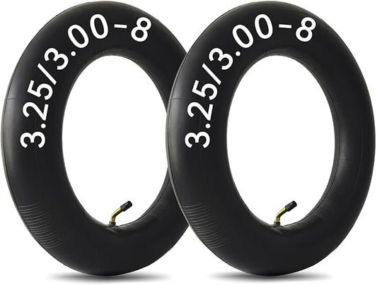 3.50/3.25/3.00-8 Inner Tube for 8 Inch Rim Sizes 3.50-8 3.25-8 3.00-8 3-8 300-8 350-8 Tire Tubes with Bent Valve Stem for Wheelbarrows, Mowers, Garden Cart, Hand Trucks, 2 PCS
