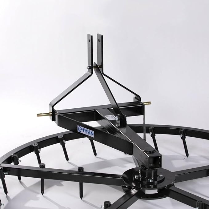 Titan Attachments Arena Spin Harrow Groomer 72" Cat 1 3 Point Quick Hitch HD