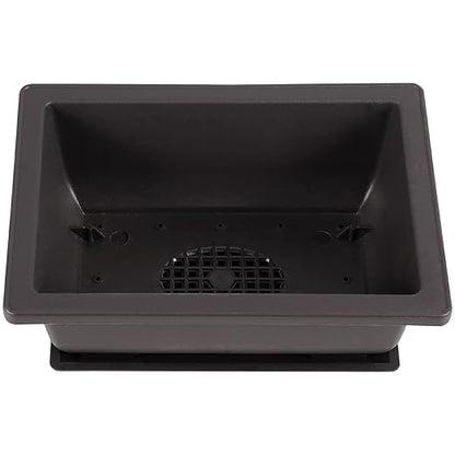 20 Packs 6.5 Inches Bonsai Training Pots, Plastic Bonsai Tree Pots with 20 PCS Trays, Rectangular Bonsai Pots Planters, Black2