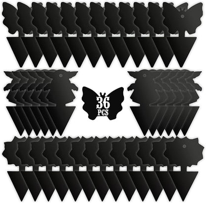 USKICH Sticky Trap Fruit Fly and Gnat Trap Sticky Bug Traps Fungus Traps for Indoor/Outdoor ，Insect Catcher for White Flies,Mosquitoes,Fungus Gnats,Lying Insects (36 Pcs Black)
