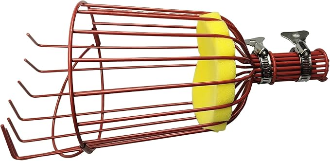 Stainless Steel Fruit Picker Basket Tool for Apple, Cherry, Berry, Orange, Blueberry, Mango, Avocado, Lemon, Peach Harvesting (12FT Full Set)