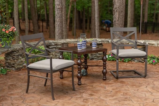 Sunbrella Patio Cushions - (2 Pack) - 20" W x 20" L x 2.5" T, Outdoor Chair Cushion with Comfort, Style & Durability Designed for Outdoor Living - Made in The USA