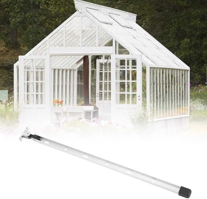 Tyenaza Manual Greenhouse Support, Aluminum Greenhouse Window Stay Kit Roof Vent Opener Bar for Garden Greenhouses Roof Ventilation
