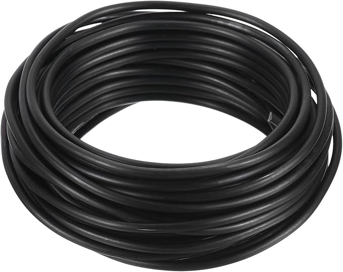 PATIKIL 3.5mm Bonsai Training Wire, Floral Wire Stems Anodized Aluminum Tree Wire 32.8 Feet Total for Gardening Branch Fixing, Black