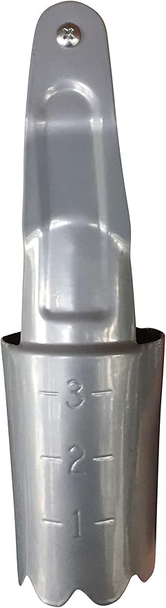 Garden Guru Steel Bulb Planter Tool for Planting Bulbs - High Carbon Steel & Comfortable Wood Carved Handle - Depth Marker for Consistent Planting Flowers Tulips, Daffodils, Dahlias