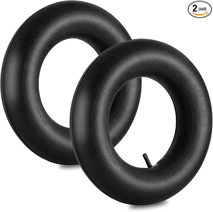 4.80/4.00-8" Inner Tube with Straight Valve Stem (2-Pack) - Heavy Duty Replacement Tire Tubes for Wheelbarrows, Mowers, Hand Trucks, Dollies