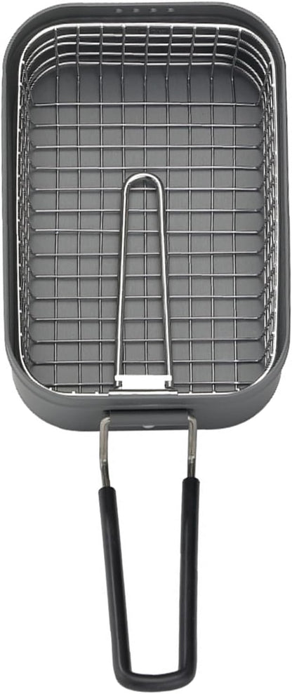 Outdoor Camping Fryers Stainless Steel Fry Basket Commercial Fryers Basket for Picnics and Cooking