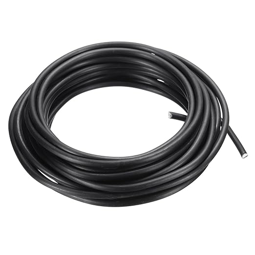 PATIKIL 4mm Bonsai Training Wire, 1 Roll Floral Wire Stems Anodized Aluminum Tree Wire 16.4 Feet Total for Gardening Branch Fixing, Black