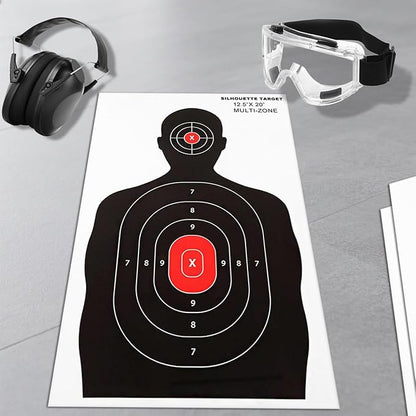 Axe Throwing Wooden Target with Handles & KnifeThrowing with Steel Chain