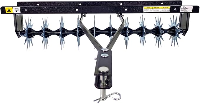 Brinly SA2-40BH-P2 40" Tow Behind Spike Aerator with Double Tow Bar