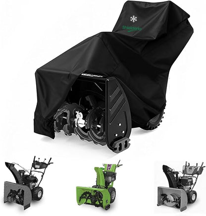 Snow Blower Cover 600D Heavy-Duty Waterproof Oxford FabricTear-Resistant for Outdoor Snow Thrower Cover Universal for EGO,Troy Bilt, Snow Joe,Protection with Storage Bag