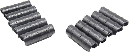 Garden Greenhouse Clips Pack of 10, Black, Outer Diameter 0.94-1.02in, ABS+PC Material, High-Temperature & Cold Resistant