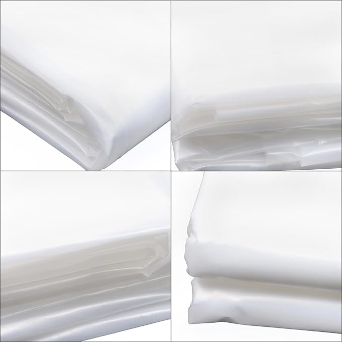 20 x 25FT Greenhouse Plastic Sheeting, 6 Mil Heavy Duty Clear Polyethylene Film, Covering for Gardening, Farming