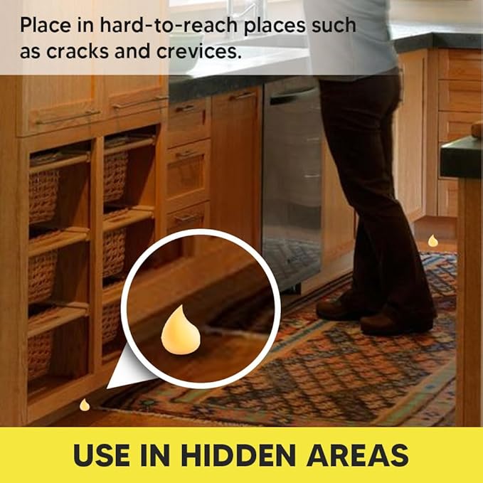 Roach Repellent for Indoor Use, Cockroach Repellent for Kitchen, Roach Repellent for Home,Car,Pet and People Safe,Simple to Use – 4 Pack