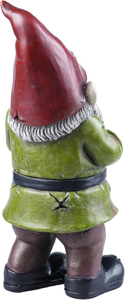 Zombie The Walking Dead Gnome Garden Statue Sculpture Scary Halloween Decoration - Resin, 10 Inches