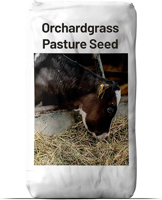 Outsidepride Grazer Orchard Pasture Grass Seed - 50 Lbs. Perennial, Drought & Shade Tolerant, Winter Hardy Fescue Seed for Hay, Grazing, Silage, Greenchop, Goat Feed, & Lawn Use