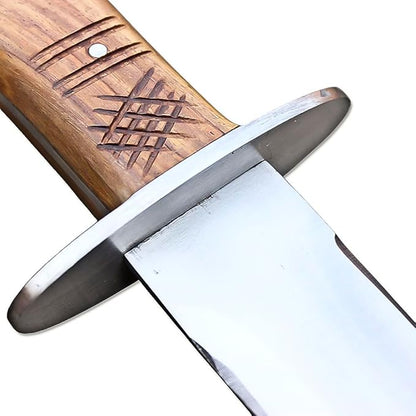 Custom Handmade Stainless Steel Khopesh Sword - Ancient Egyptian Sword with Pure Black Leather Sheath, Best Gift | Collector Choice