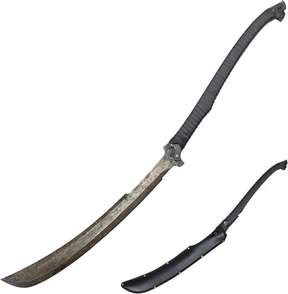 SV Handmade cast Manganese Steel Chopping Blade Sword, Full Tang, Outdoor, Hunting, Camping, Hiking, Survival, with Protective Cover, Multiple Styles to Choose from