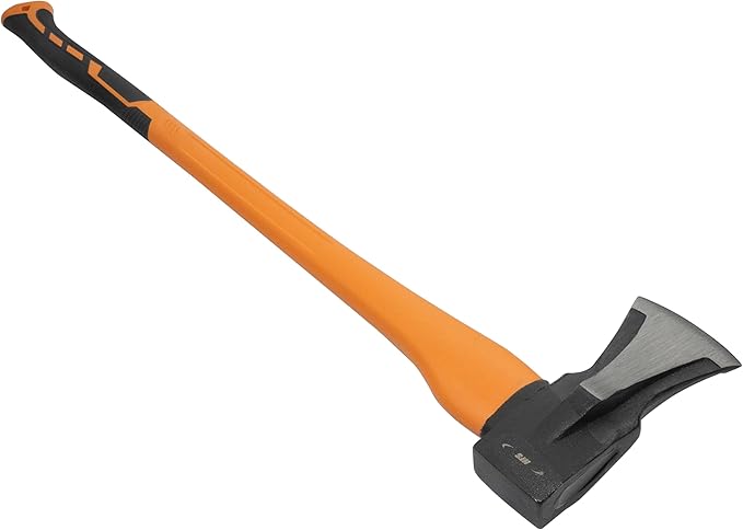 HFS(R) 35" Axe Hatchet with Fiberglass Handle 70.55oz/2000g Head Weight Heat-Treated Blade, Anti-Slip Grip, Perfect for Camping, Hiking, Woodworking