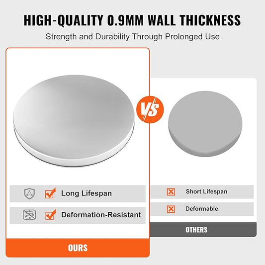 VEVOR Fire Pit Cover Lid, Compatible with The Solo Stove Bonfire 20" Portable Firepit Spark Screen,Stainless Steel Metal Cover, Wood Burning and Camping Stove Accessory, for Outdoor Patio Backyard