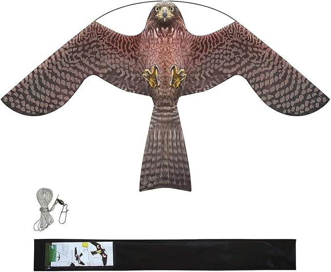 eyijklzo Bird Scarer Flying Kite Crops Farm Flying Bird Hawk Flying Kite