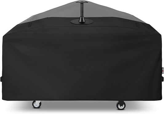 Unicook 75 Inch Griddle Cover for Blackstone 36 Inch Cooking Station with Hood, Large Flat Top Grill Cover with Sealed Seam, Heavy Duty Waterproof, Includes Support Pole