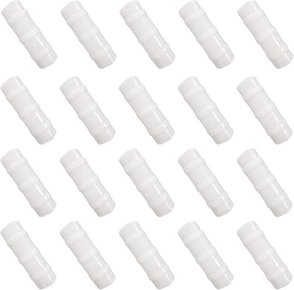 FDXGYH 20 Pcs Greenhouse Film Clamps ABS Snap ClampTube Clip Garden Buildings Tube Clip for 1" PVC Pipe（White）