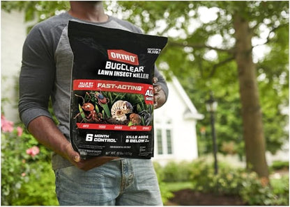 Ortho BugClear Lawn Insect Killer1, Kills Ants, Spiders, Ticks, Fleas, Armyworms and Grubs, Treats up to 16,500 sq. ft., 10 lb.
