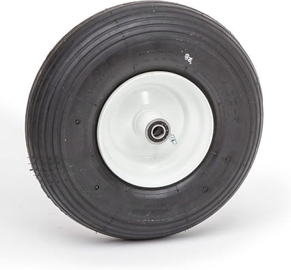 Pneumatic Replacement Wheel | 13.6" Tire for Wagon, Nursery Cart, Wheelbarrow | 4.00-6 Wheel Size | Hub/Bearing Size Options