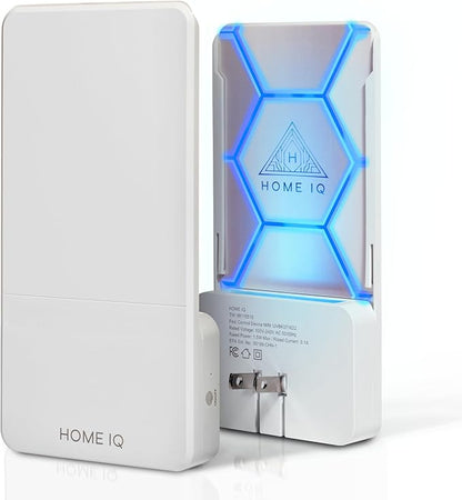 Indoor UV Pest Control Device and Night Light. LED Powered Flying Insect Trap for Flies, Moths, Gnats, Fruit Flies and Mosquitos. (Device + 5 Traps)