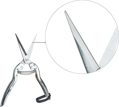 Pruning Shears Set of 3 – SK5 Steel Hand Pruners & Garden Clippers with Non-Slip Handle, Bonsai Shears for Fruit Trees, Flowers & Small Plants