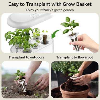 inbloom Herb Seed Pods Kit for AeroGarden, 7-Pods with Basil, Cilantro, Parsley Seed Hydroponic Growing System Kit, Seeds Starter Pod for idoo, Ahopegarden Gardening Supplies