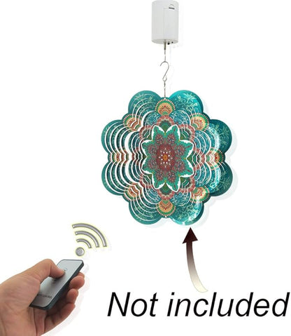FONMY Hanging Display Motor 10 RPM Low Speed with Remote for Wind Spinner Ornament Hanging Decor Baby Crib Mobile Battery Operated Motor