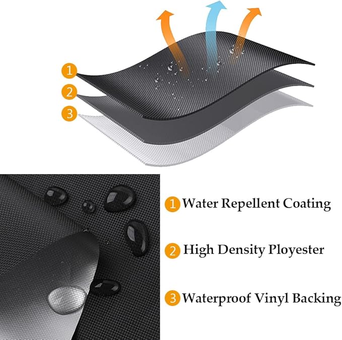 Short BBQ Grill Cover Lightweight Waterproof Outdoor Summer BBQ Gas Grill Covers 55 inches